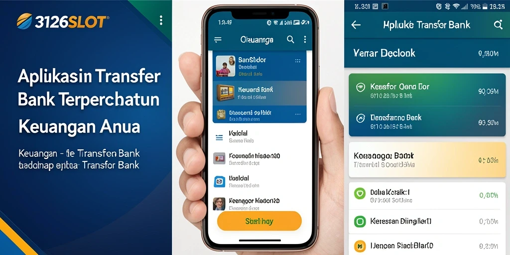 Antarmuka aplikasi Transfer Bank 3126SLOT yang mudah digunakan.