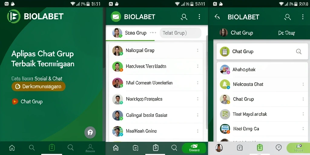 Antarmuka aplikasi BIOLABET yang sederhana dan mudah digunakan.