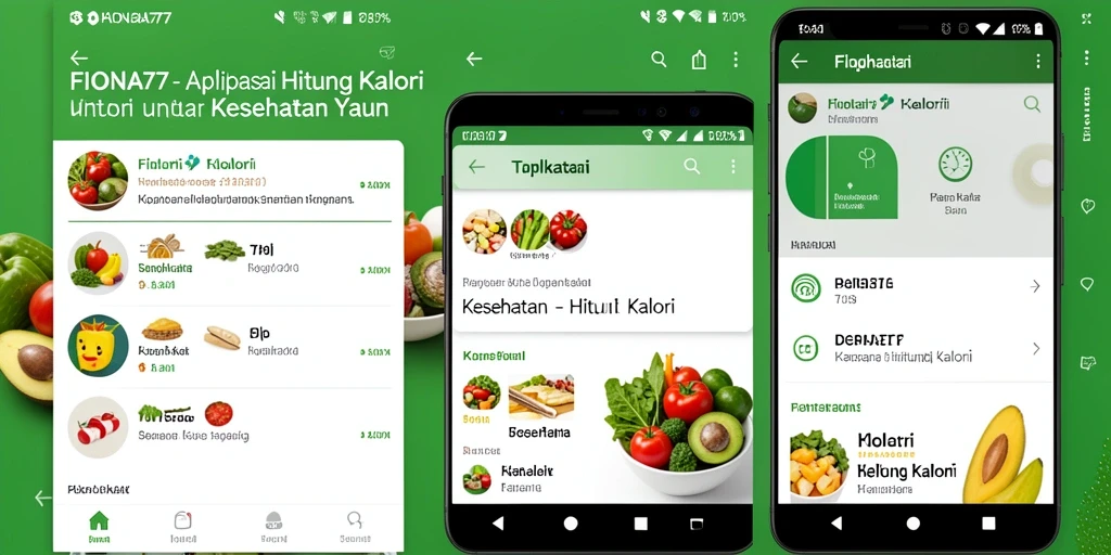 Tampilan antarmuka FIONA77 yang modern dan fungsional untuk menghitung kalori.
