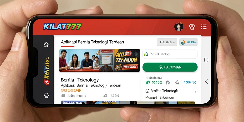 Tampilan antarmuka KILAT777 yang modern dan user-friendly