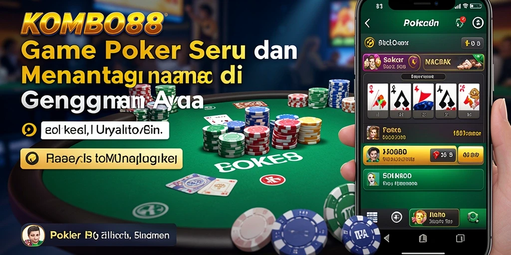 Tampilan menarik dari KOMBO88 yang menampilkan permainan Poker.