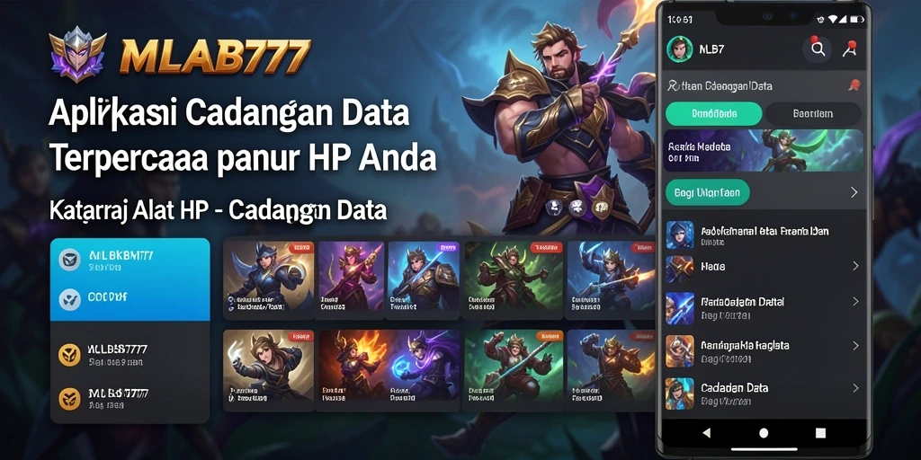 Antarmuka MLBB777 yang user-friendly untuk pencadangan data.