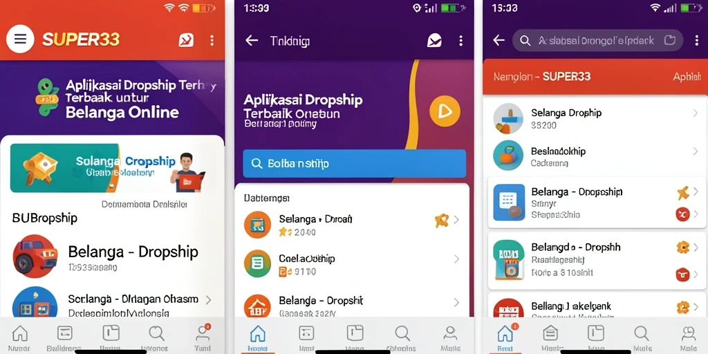 Tampilan antarmuka pengguna SUPER33 yang intuitif dan modern.